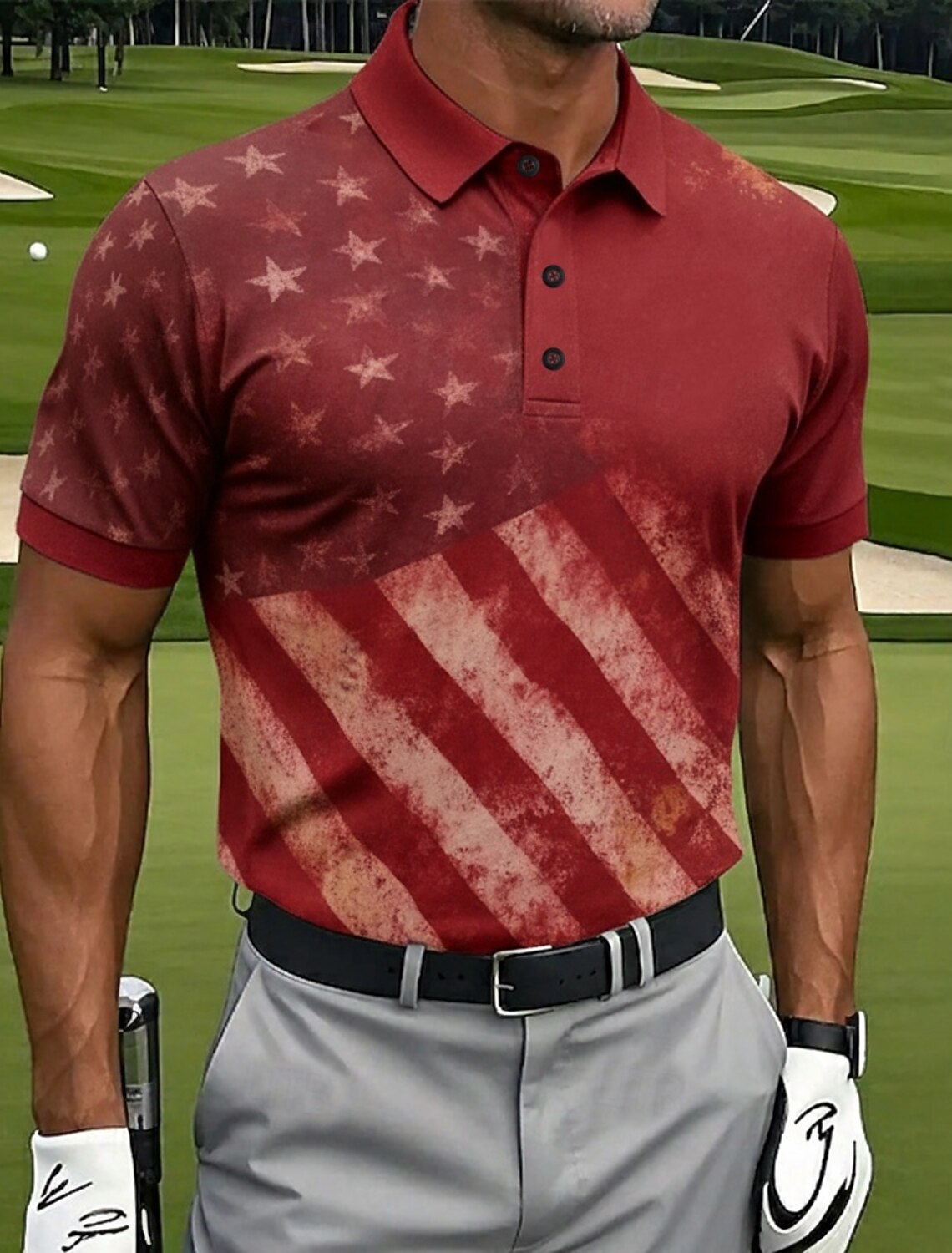 4th of July 2026 250th Memorial Day Men's 3D Print Crew Neck Short Sleeve T-Shirt Daily Street