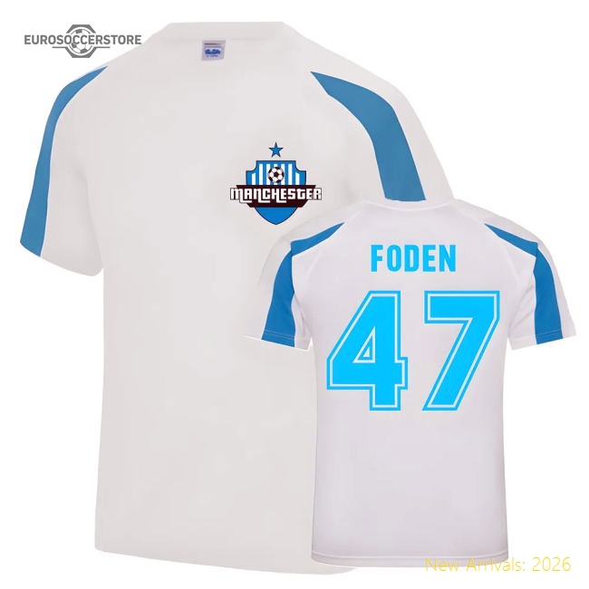 Official Phil Foden Man City Sports Training Uniform White