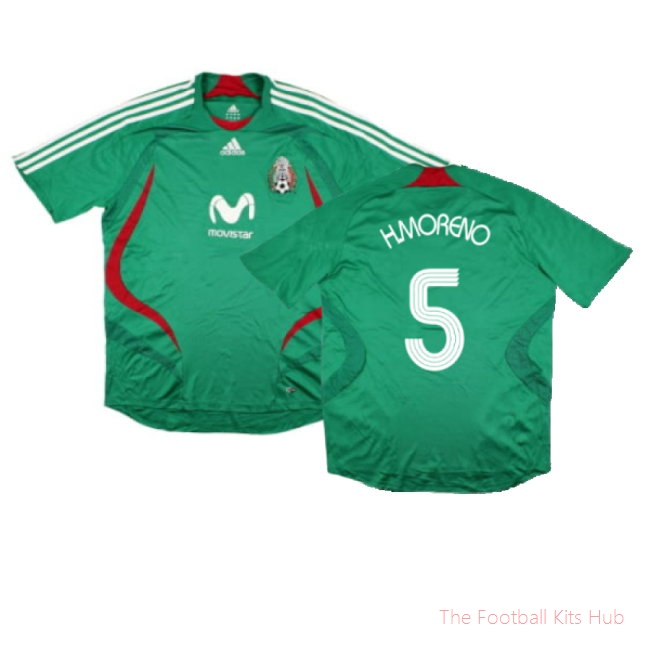 Mexico 2007-08 Home Shirt (L) (Excellent) (H.Moreno 5)