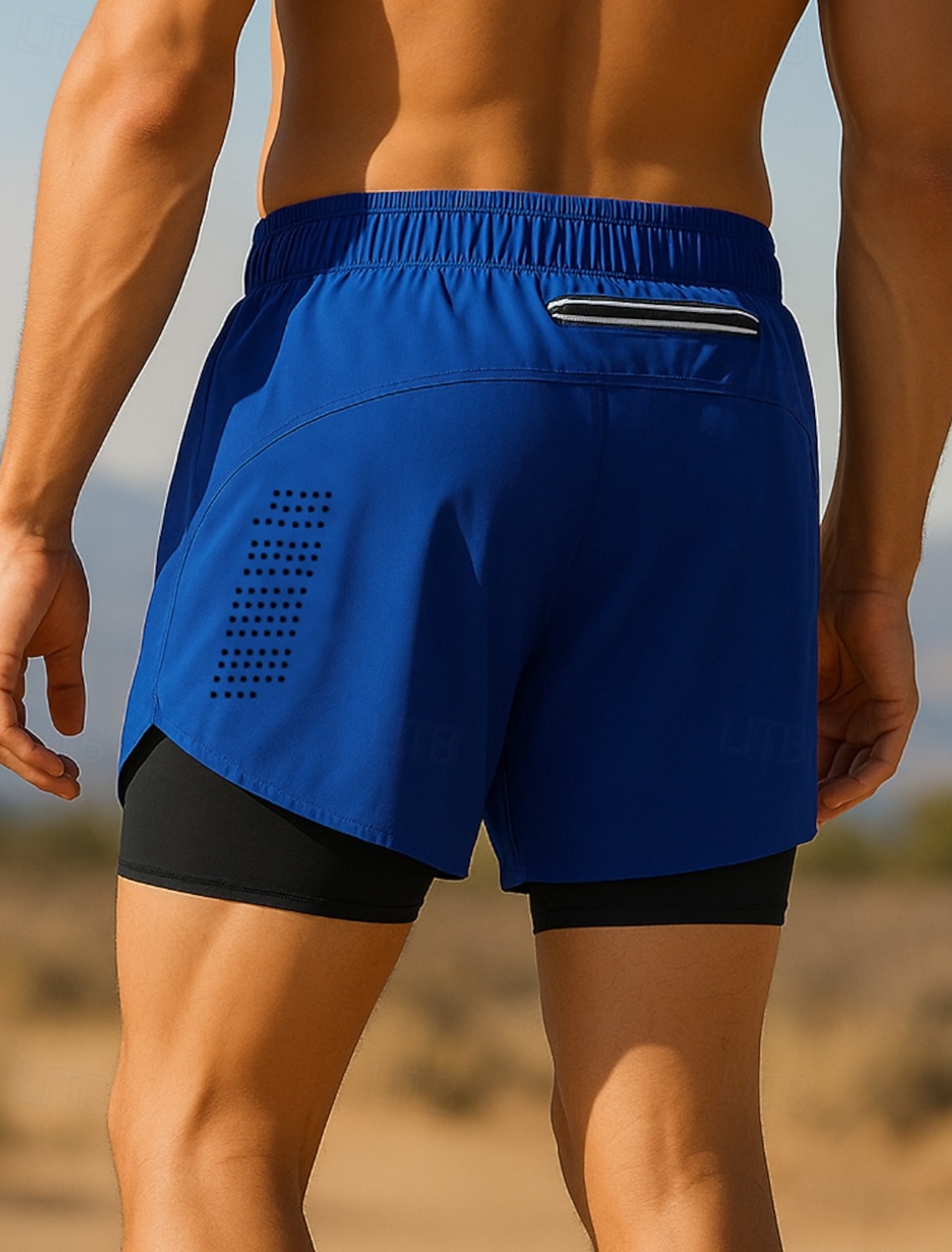 Men's Shorts with Tights Patchwork Casual Outdoor Sports & Summer