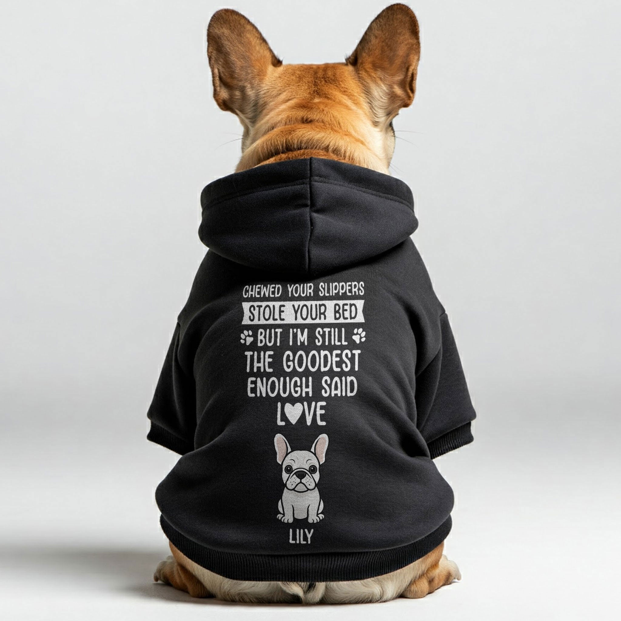Premium Chewed Your Slippers - Personalized French Bulldog Hoodies Wi...