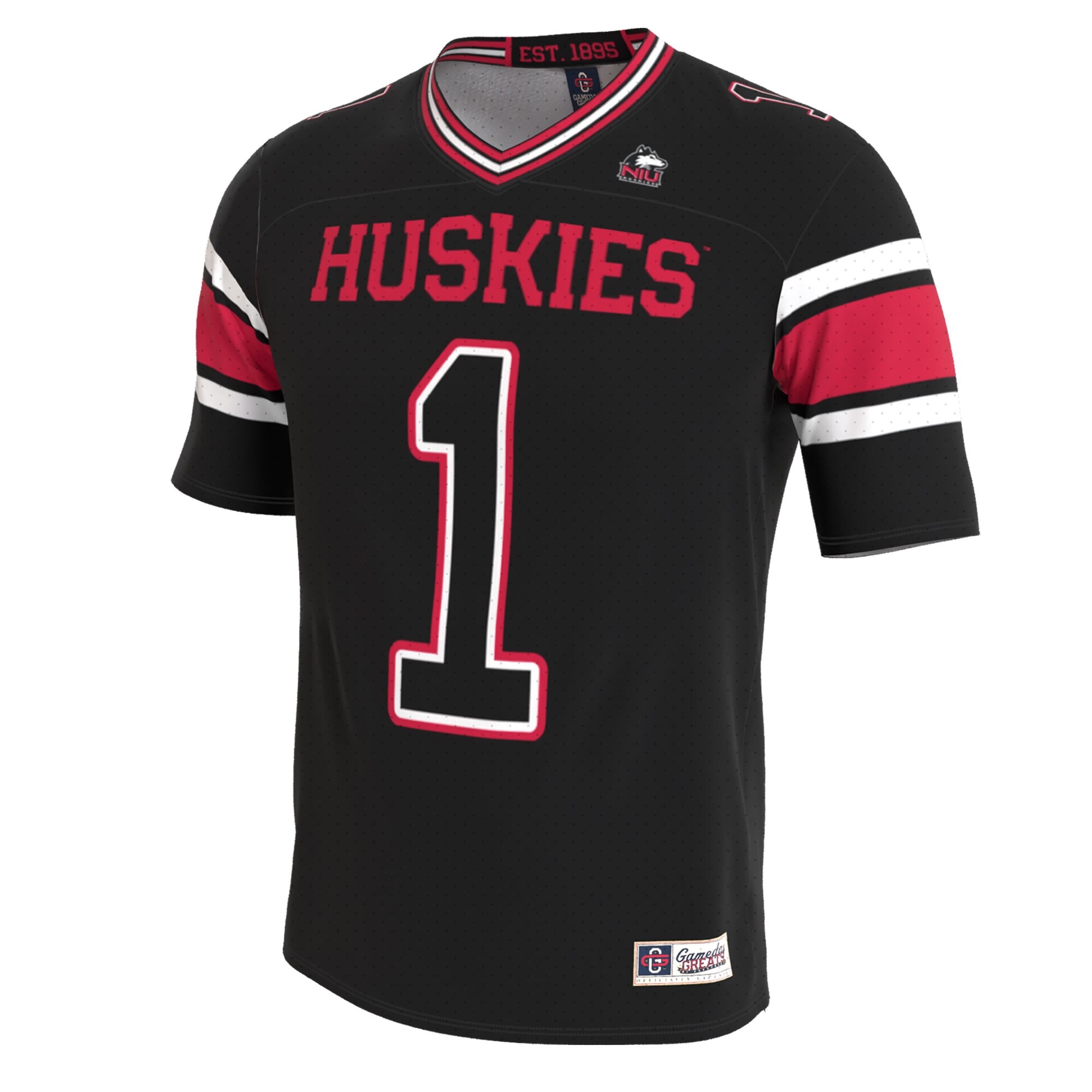[NJP] Northern Illinois Huskies GameDay Greats Youth Lightweight Collegiate Football Blackout Fashion Jersey