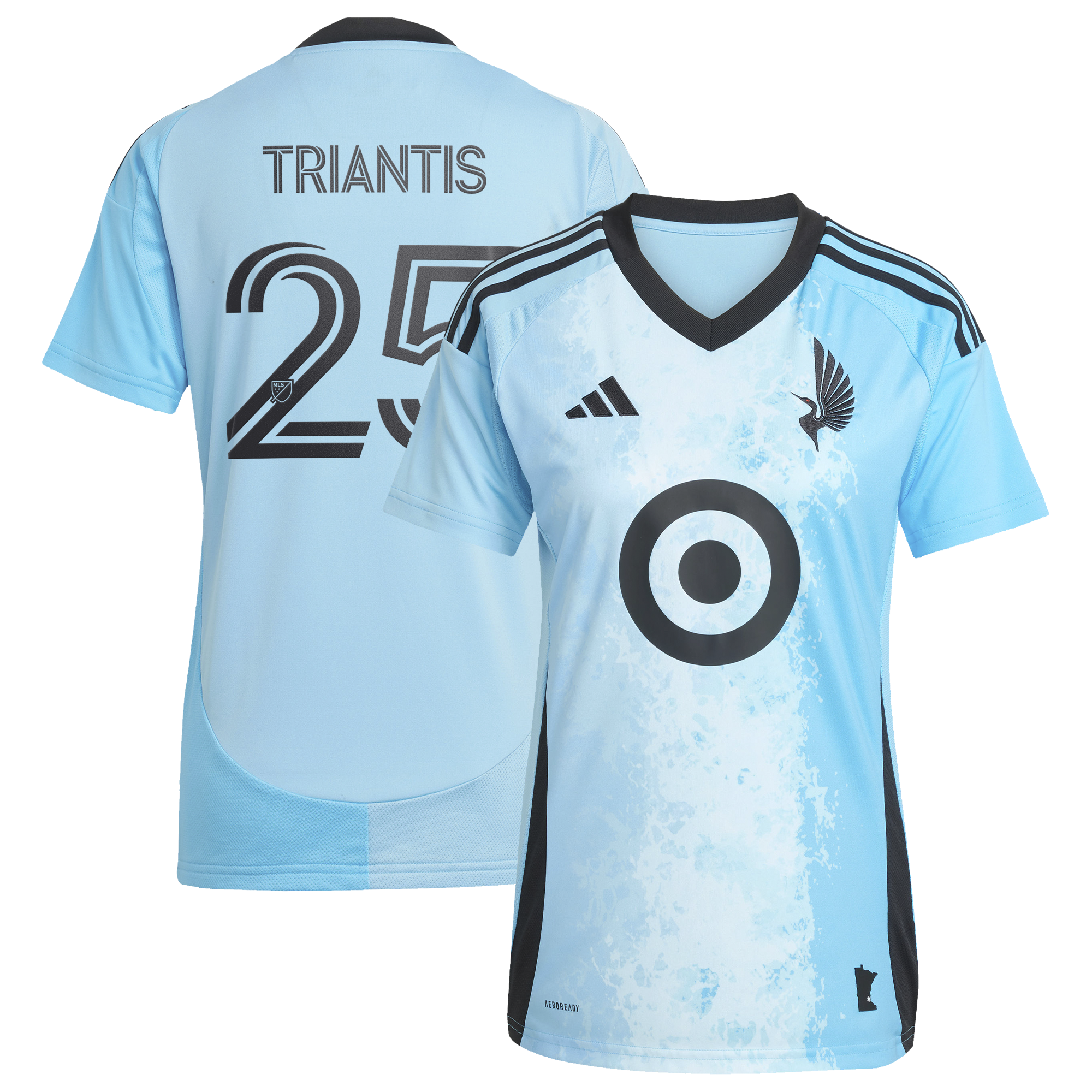 [LK] Nectarios Triantis Minnesota United FC Women's 2025 CONVERGENCE Replica Jersey - Blue