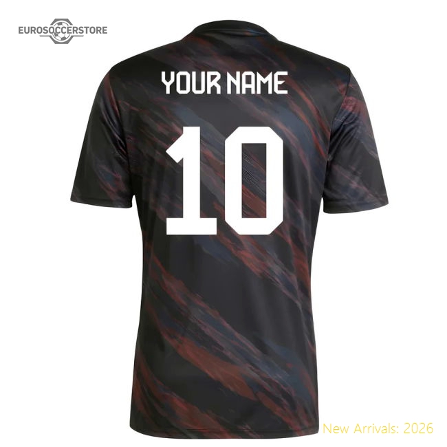 Teams,Bayern Bayern Club Munich 2025-2026 Pre-Game Shirt (Black)