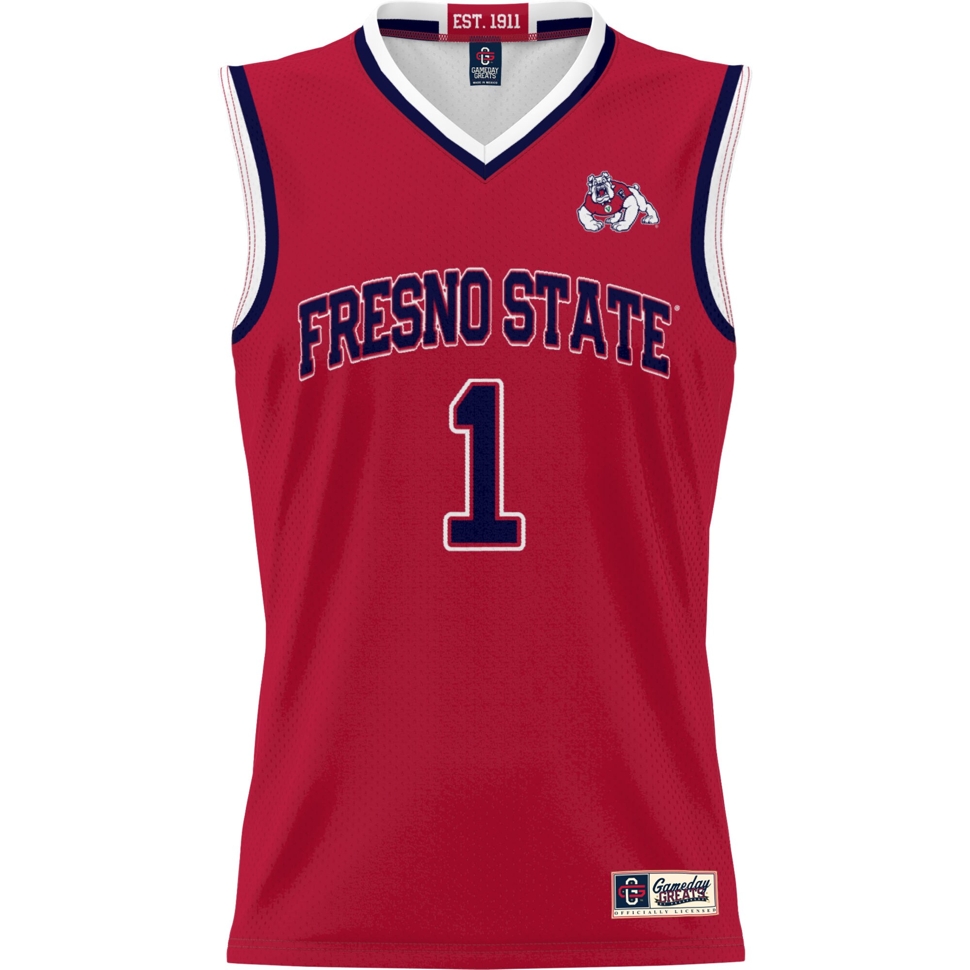 [NJP] Fresno State Bulldogs GameDay Greats Youth Lightweight Basketball Jersey - Red
