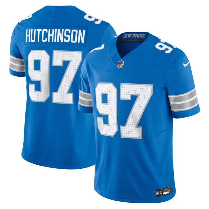 None Men's DET Lions Sleek Elite Jersey Game Day Wear