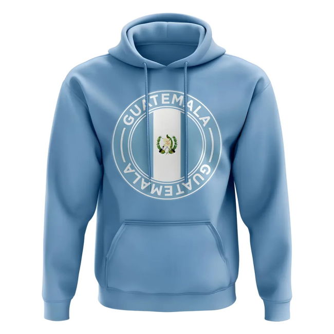 Performance-Driven Guatemala Football Badge Hoodie (Sky)