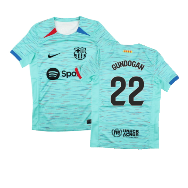 2023-2024 Camiseta Barcelona Tercer Niños - Auténtica - Gundogan 22