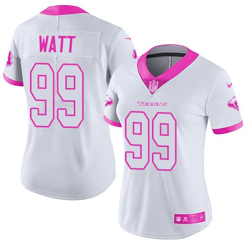 NFL Houston Texans #99 J.J. Watt White Limited Jersey - High Quality
