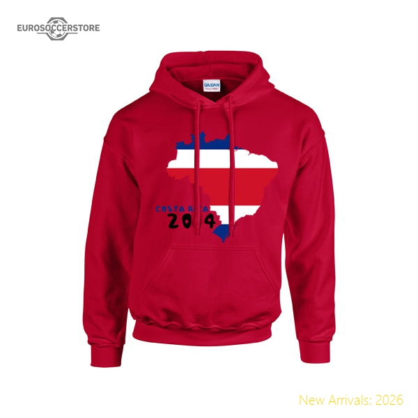 Costa Rica 2014 Country Flag Hoody (red)