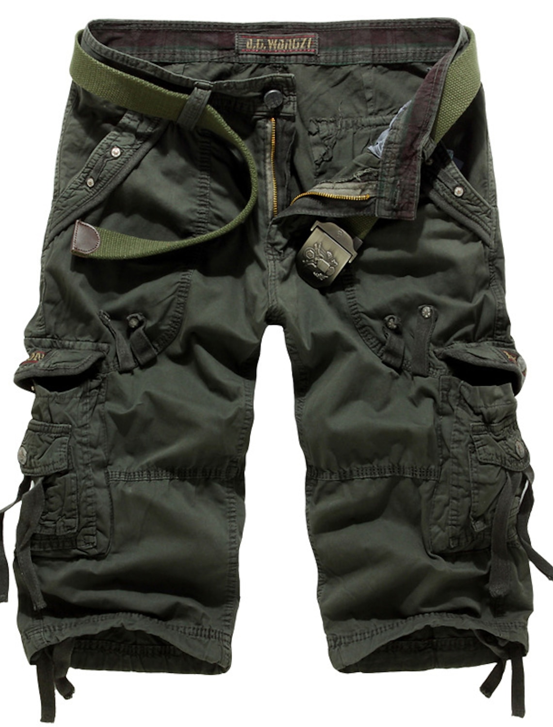 Men's Cargo Shorts Capri Pants Hiking Multi Pocket Plain Comfort