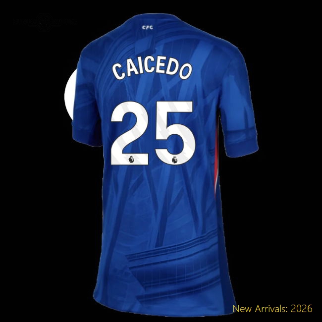 Premium Chelsea Kids Jersey Caicedo 2025-2026 Dri-fit Soft-touch