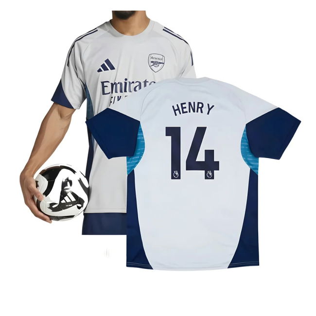 2025-2026 Arsenal Training Shirt (Grey Two) (Henry 14)