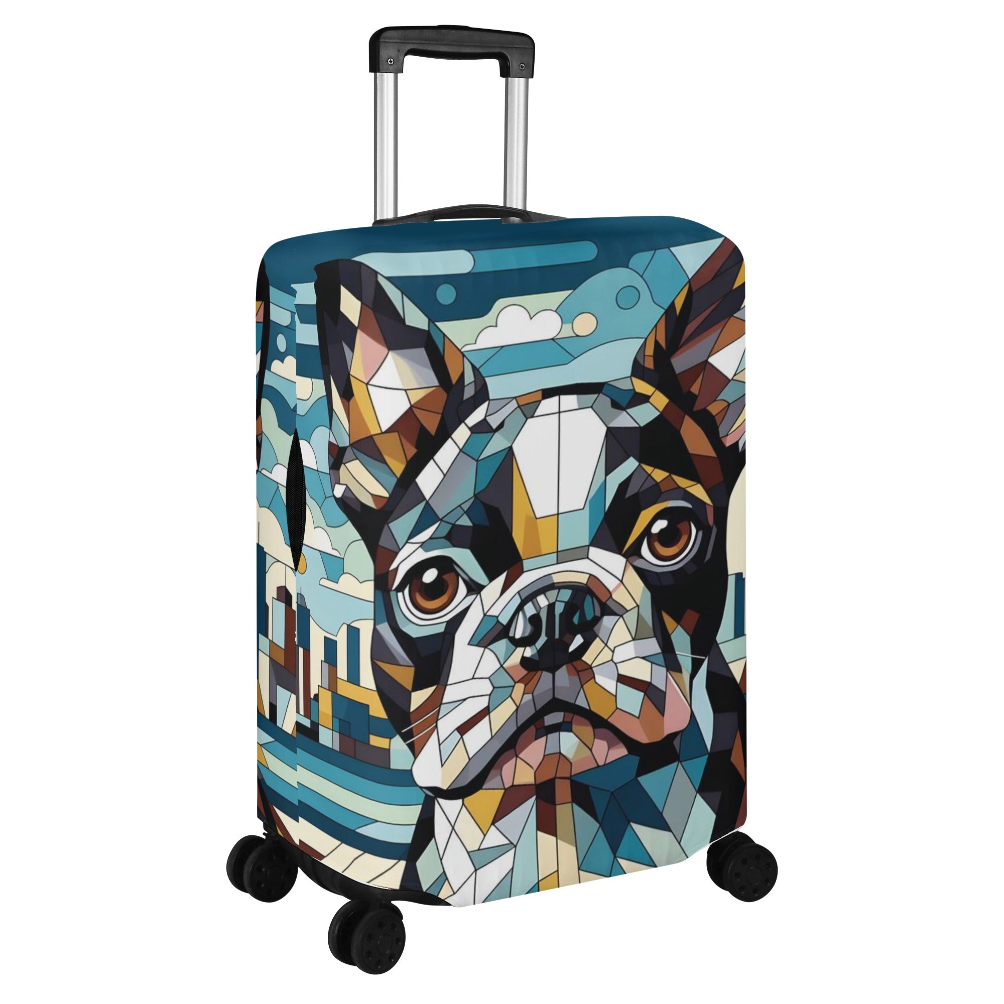 French Bulldog Baxter Luggage Cover For Boston Terrier Lovers Durable Dog Item