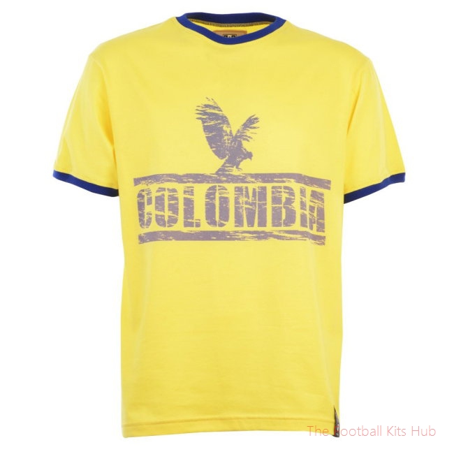 Colombia T-Shirt - Yellow/Royal Ringer