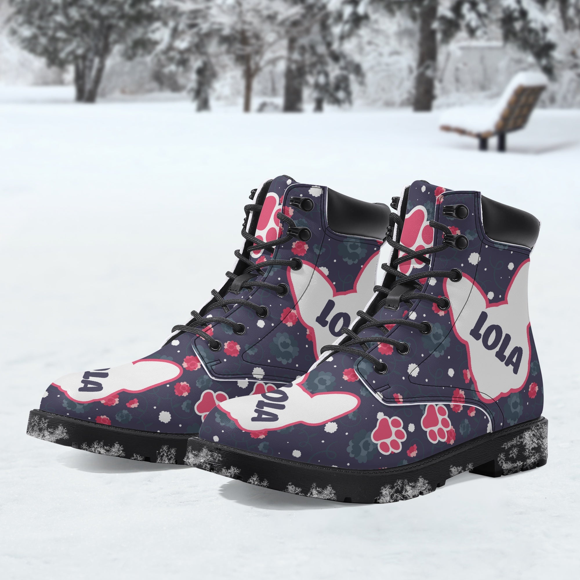 Frenchie-Fan Milo - Personalized Casual Leather Boot for Street Style