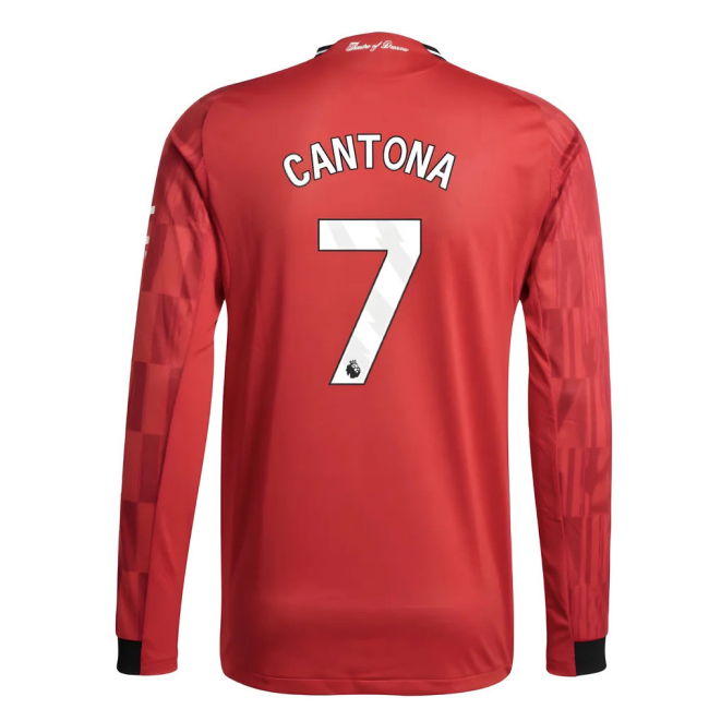 2025-2026 Man Utd Authentic Long Sleeve Home Kit (Cantona 7)