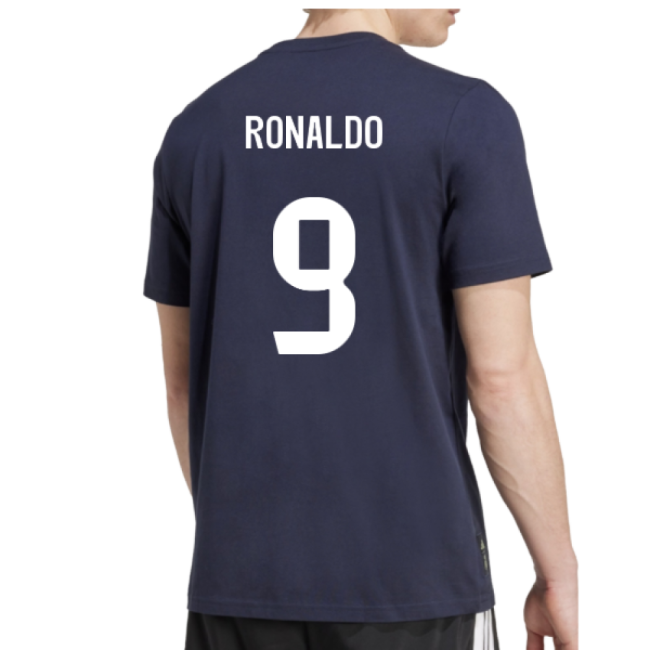 Professional-Grade 2025-2026 Real Madrid Seasonal Graphic Tee (Legend Ink) (Ronaldo