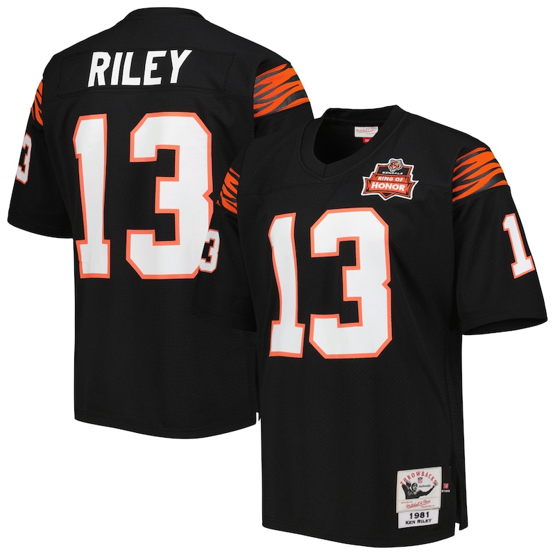 None Ken Riley CIN Bengals Energetic Genuine Jersey Football Apparel