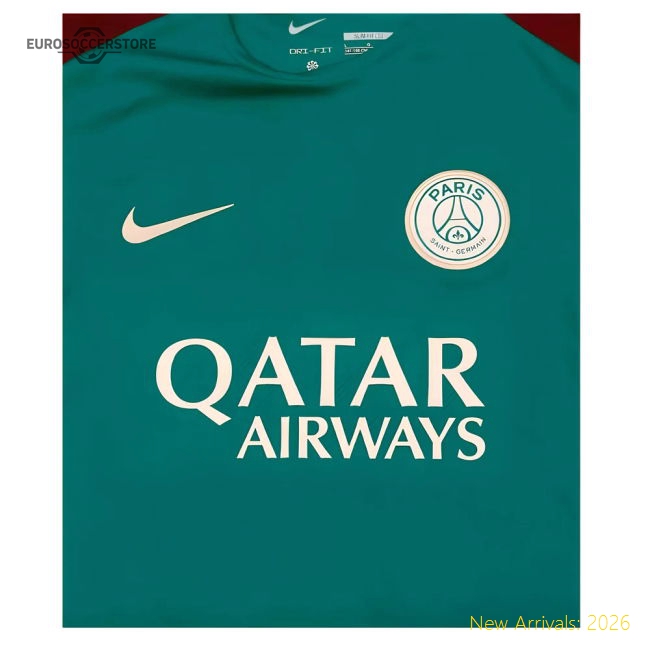 2024-2025 Psg Strike Dri-Fit Practice Shirt (Teal) - Kids