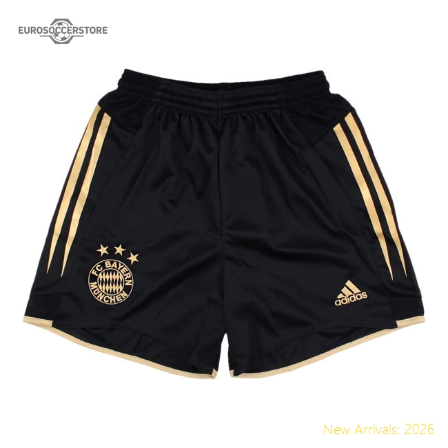 2004-2005 Bayern Munich Away Shorts (Black) - Kids
