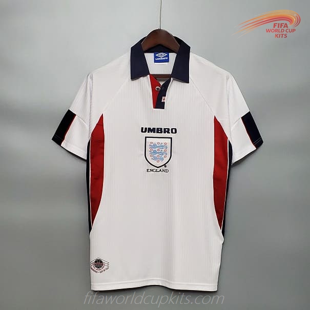 year 1998 FIFA World Cup England Home Soccer Kit