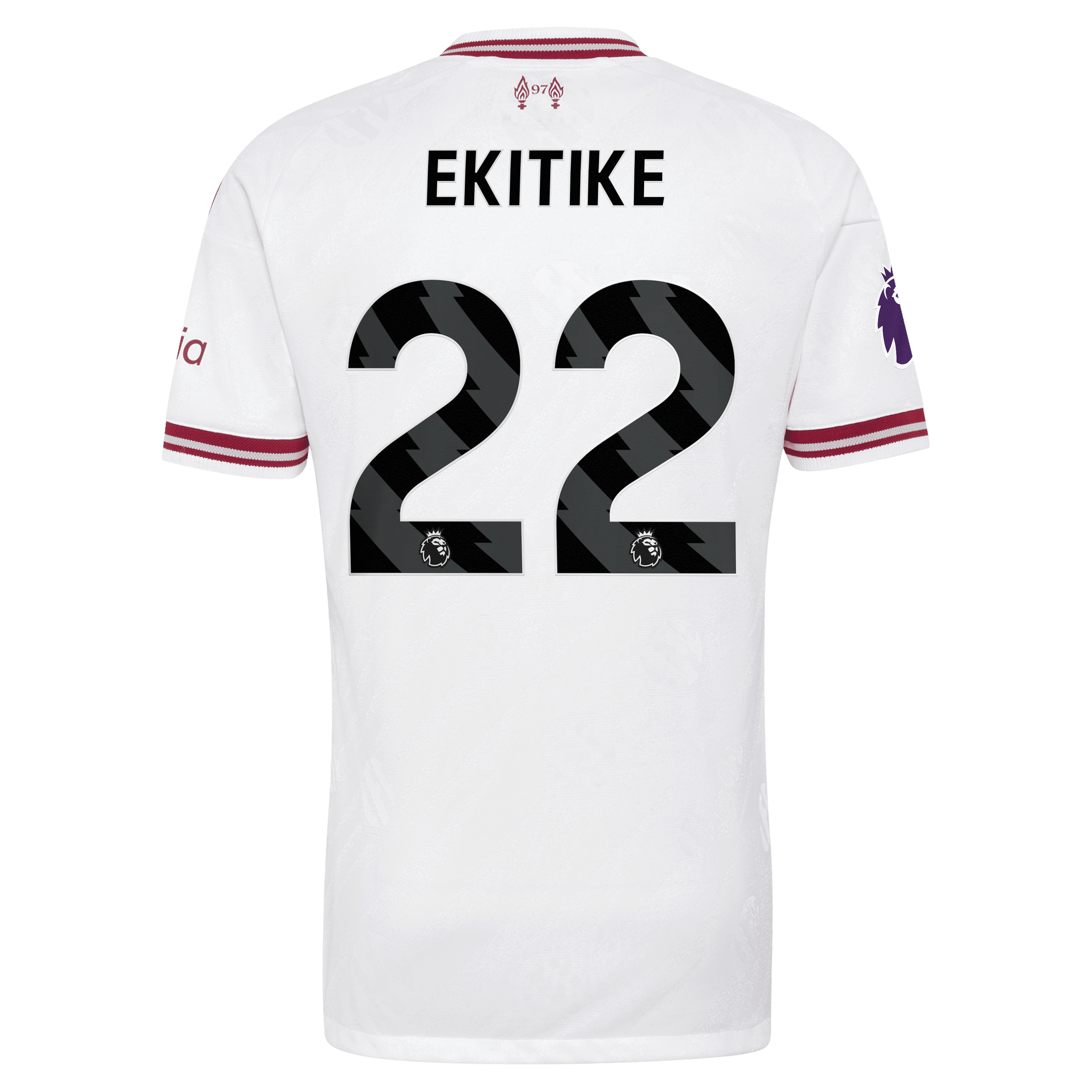 [SJH] Hugo Ekitike Liverpool 2026/27 Away On-Field Authentic Jersey - White