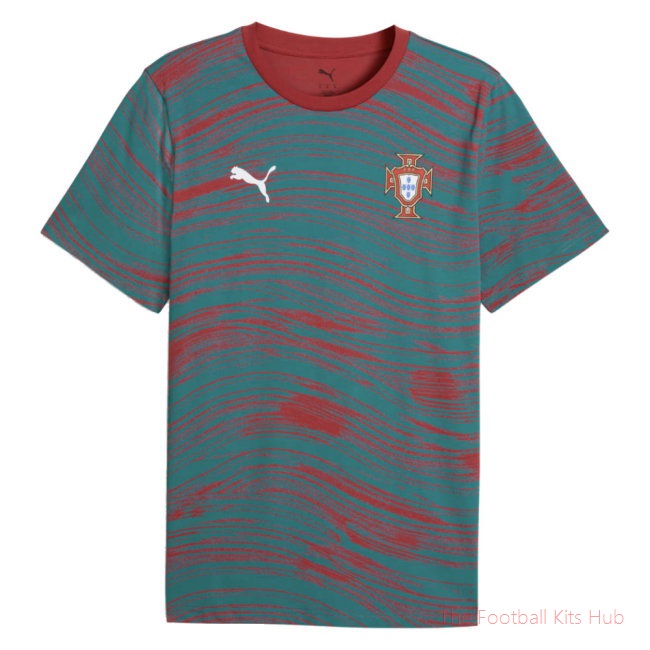 2026-2027 Portugal FtblCulture Tee AOP (Red)