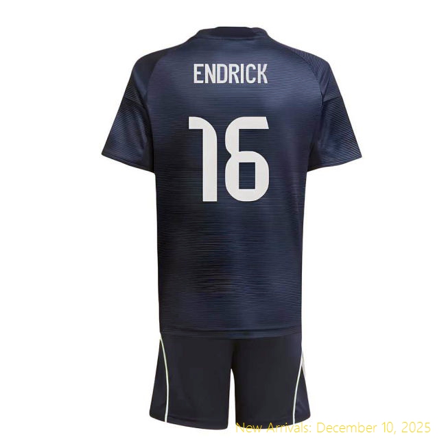 2025-2026 Real Madrid RM Performance Away Youth Kit (Endrick 16)