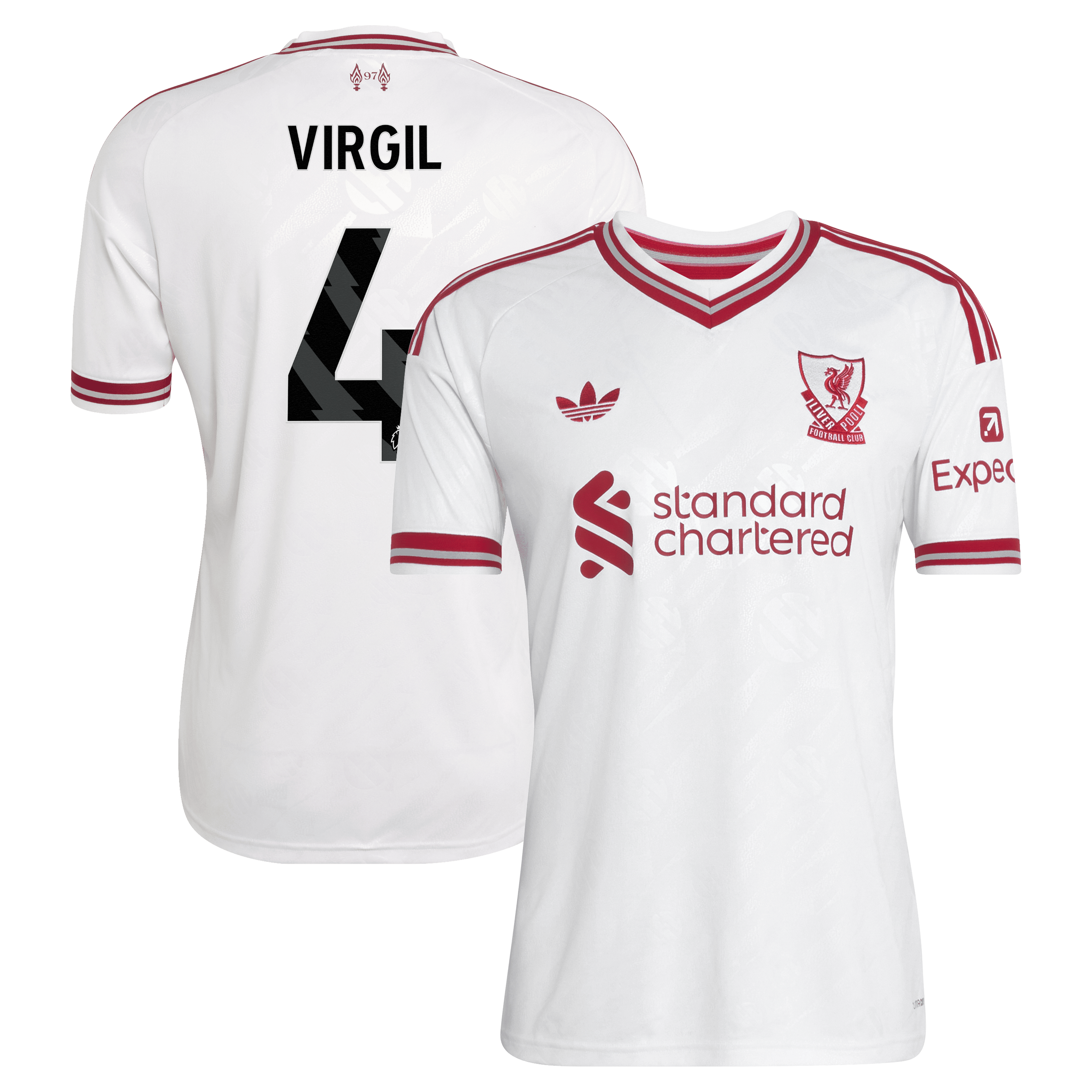 [JED] Virgil van Dijk Liverpool 2026/27 Away Replica Jersey - White