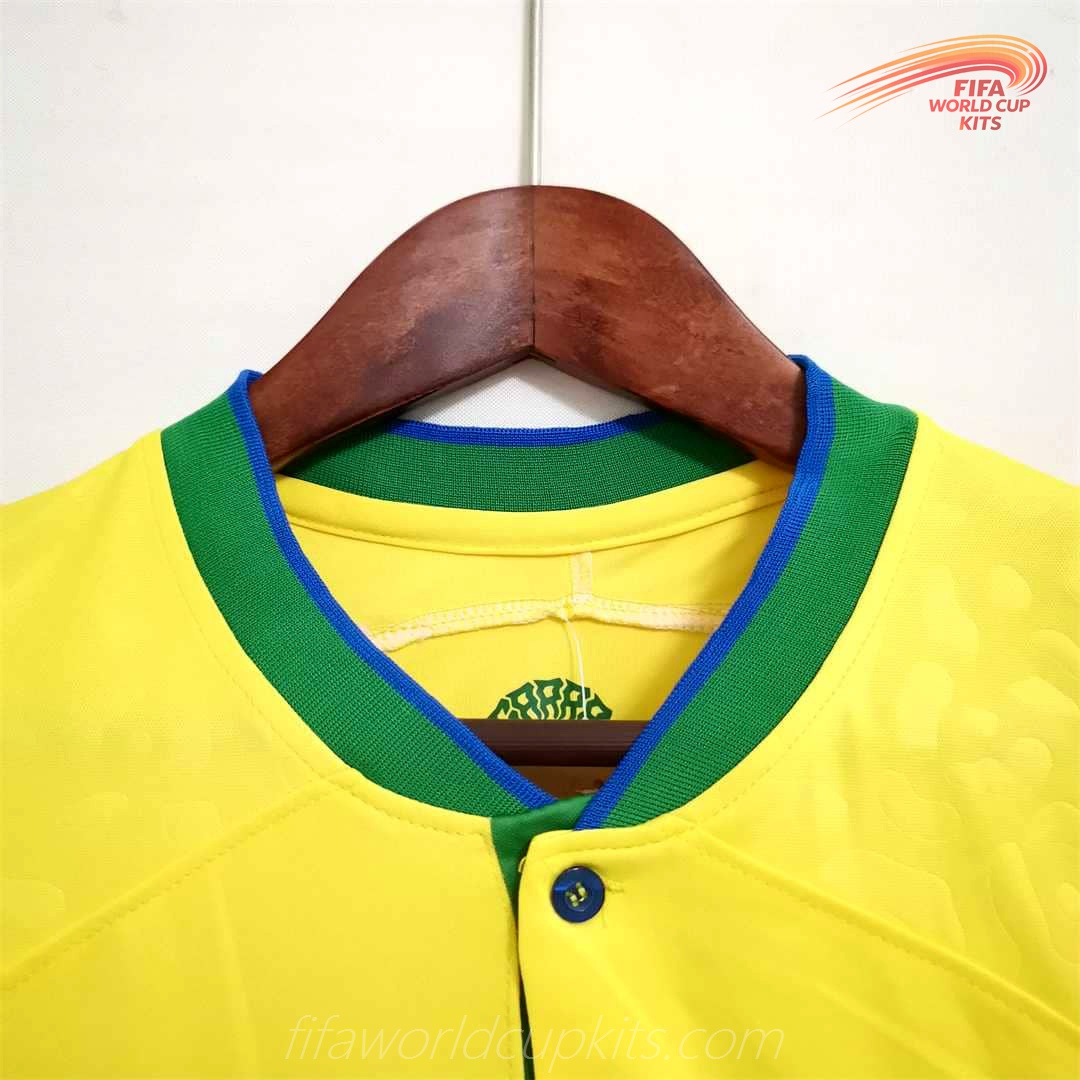 First Choice Football Jersey of Brazil season 2022 FIFA World Cup