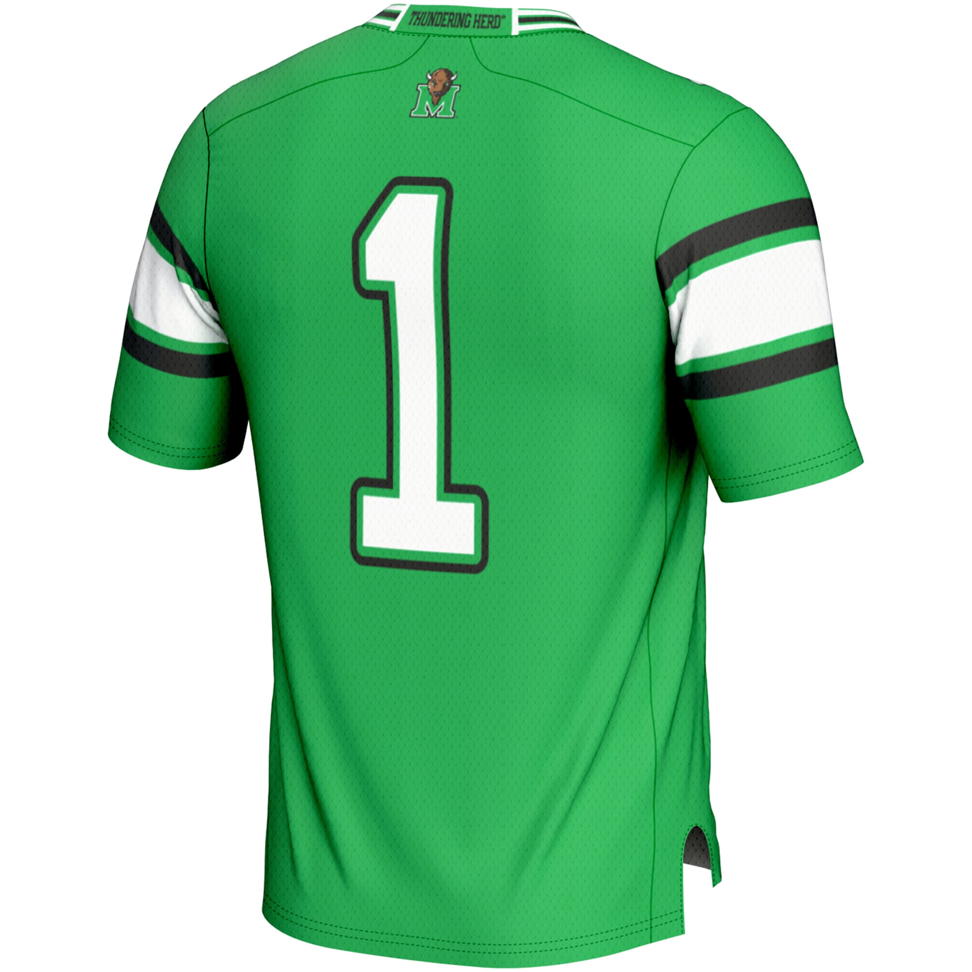 Men's #1 Kelly Green Marshall Thundering Herd Endzone Football Jersey