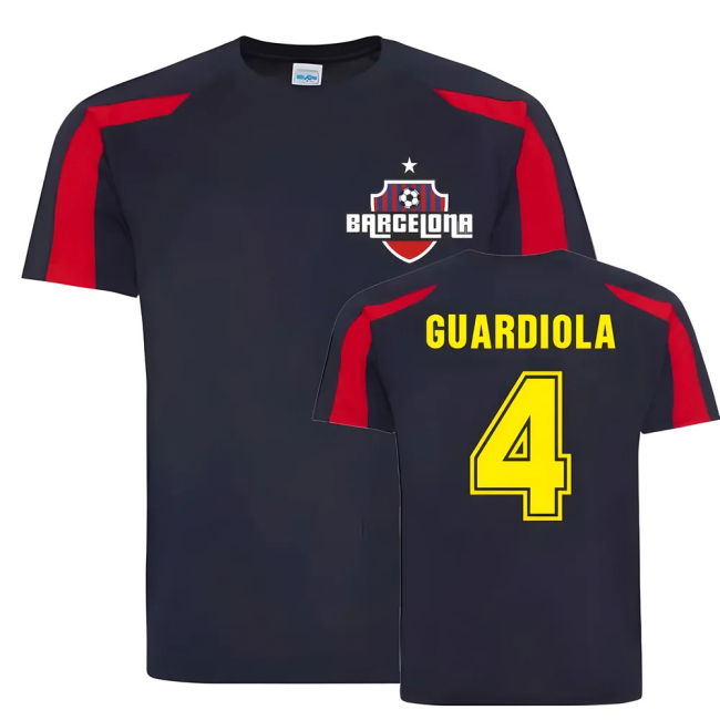 Pep Guardiola Barcelona Sports Training Jersey (Navy) - Stadium Qua...