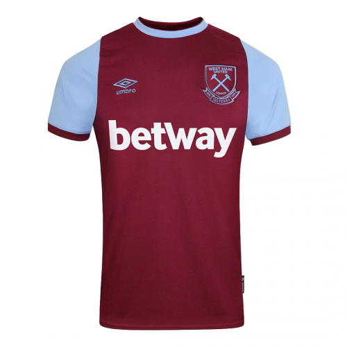 West Ham United 20-21 Home Red Soccer Jersey Shirt - Official Replica