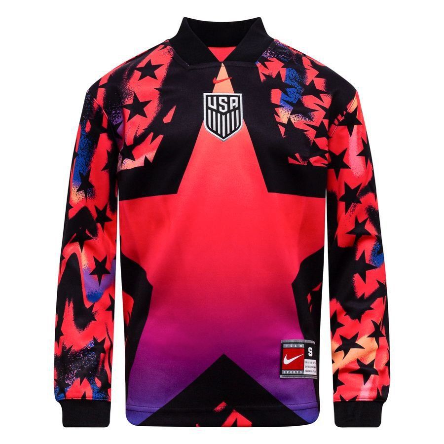 [EFKS] USA Hollywood Goalkeepers Bright Crimson/Black Goalkeeper Kids Apparel