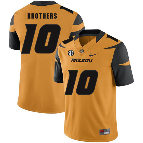 official licensed Men's None Kentrell Brothers #10 Gold 2024 Football