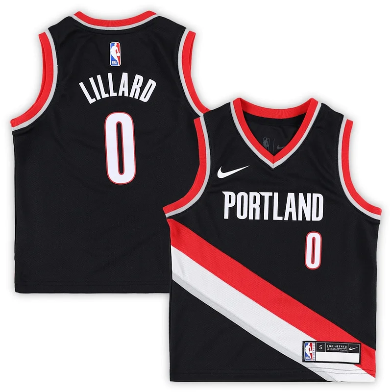 Damian Lillard POR Swingman Jersey - authentic NBA - Black basketball