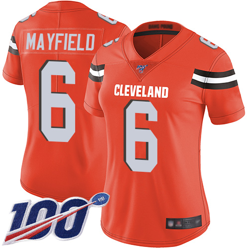 NFL C B Browns #6 Baker Mayfield Brown Limited Jersey --v10