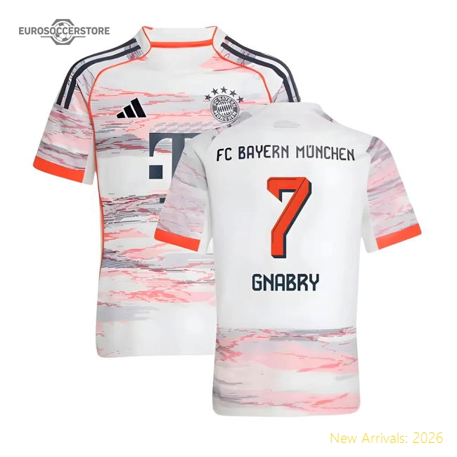 Best-Selling 2025-2026 Bayern Munich Away Shirt (Kids) (Gnabry 7)