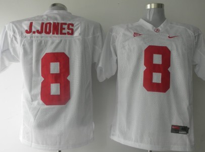 Men's ALA Tide White 2024 authentic None #8 match worn Jersey