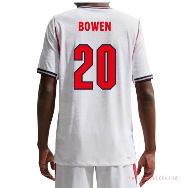 2026-2027 England Aero-FIT Shirt Bowen #20 International Football Kit
