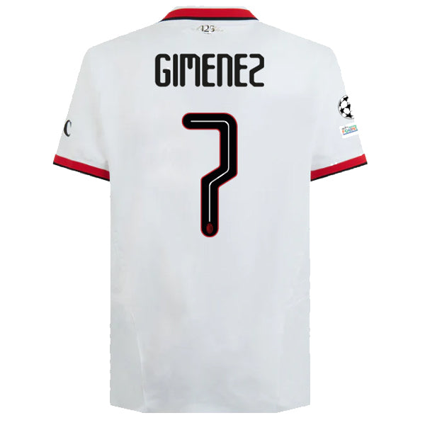 AC Milan Gimenez 2024-2025 UCL Away Jersey – Authentic Shirt