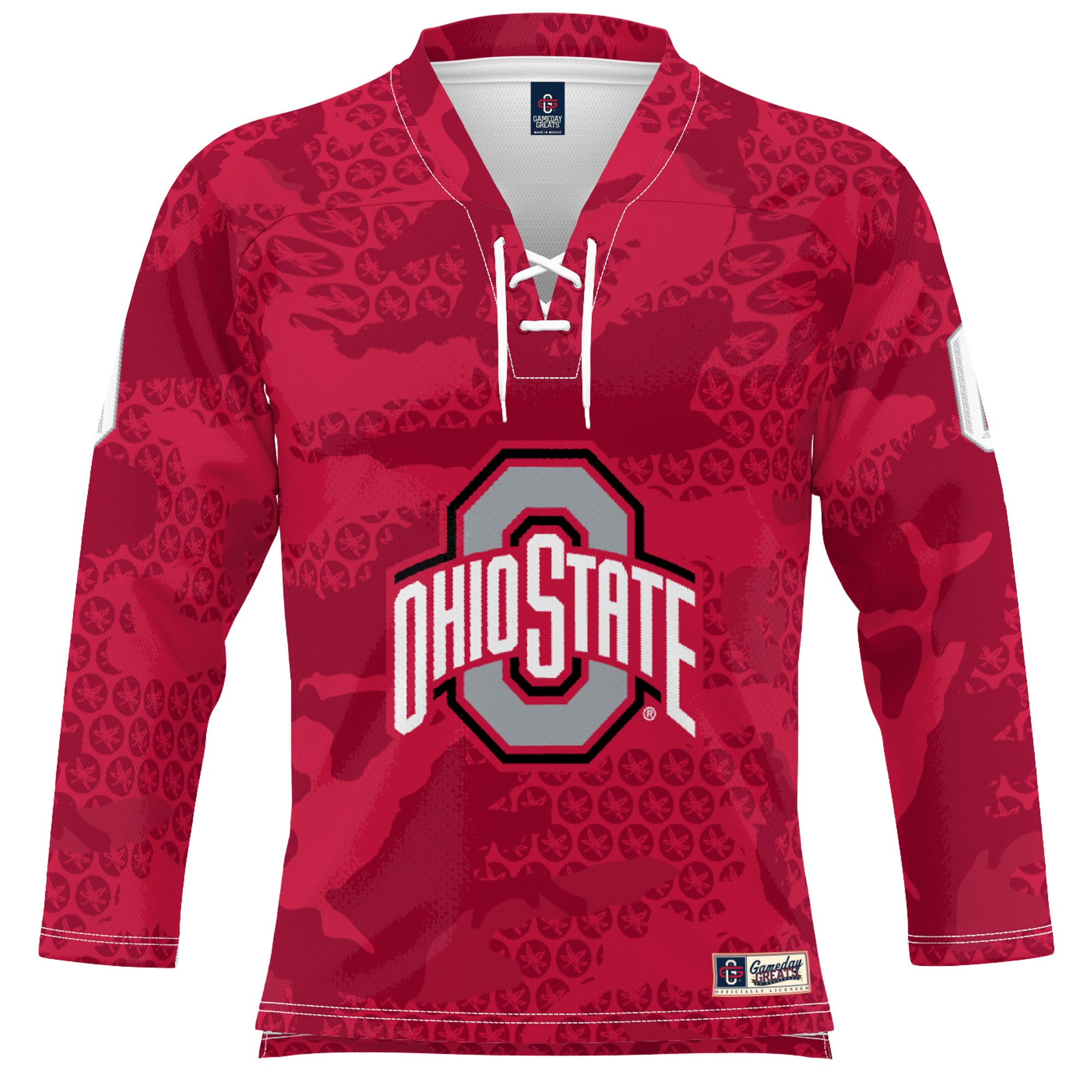 [DDG] Ohio State Buckeyes GameDay Greats Ice Hockey Jersey - Scarlet