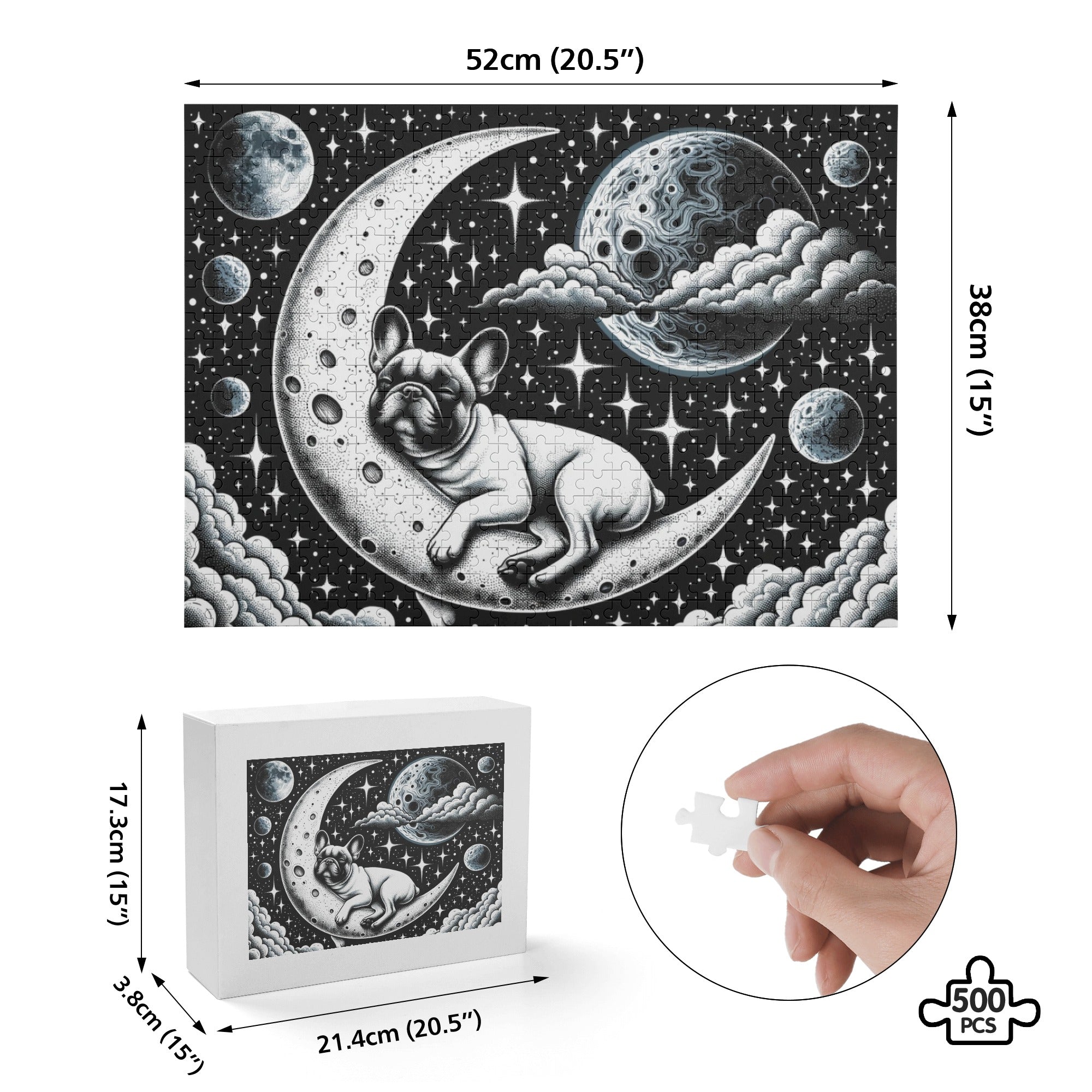 Stylish High-Quality Nova - 500-piece Wooden Puzzle for Fashion Lovers