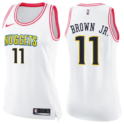 Nuggets White Nike Nuggets #11 Nike Jersey - Great Value Quality