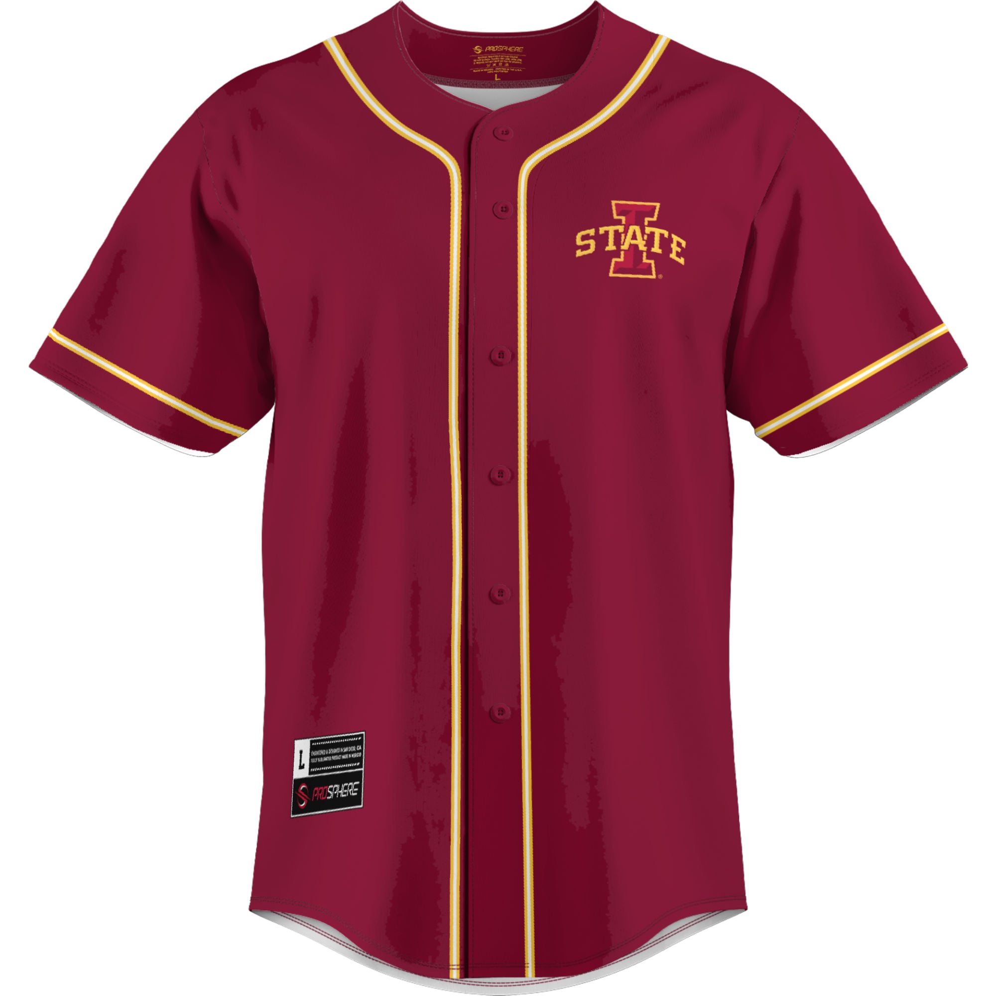 Iowa State Cyclones GameDay Greats Lightweight Baseball Jersey - Cardinal