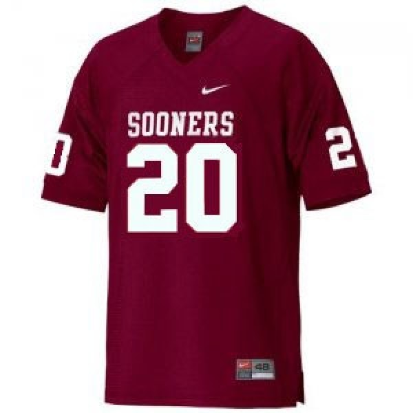 Game-day Ready Men Oklahoma Sooners #20 Billy Sims Men Red Type