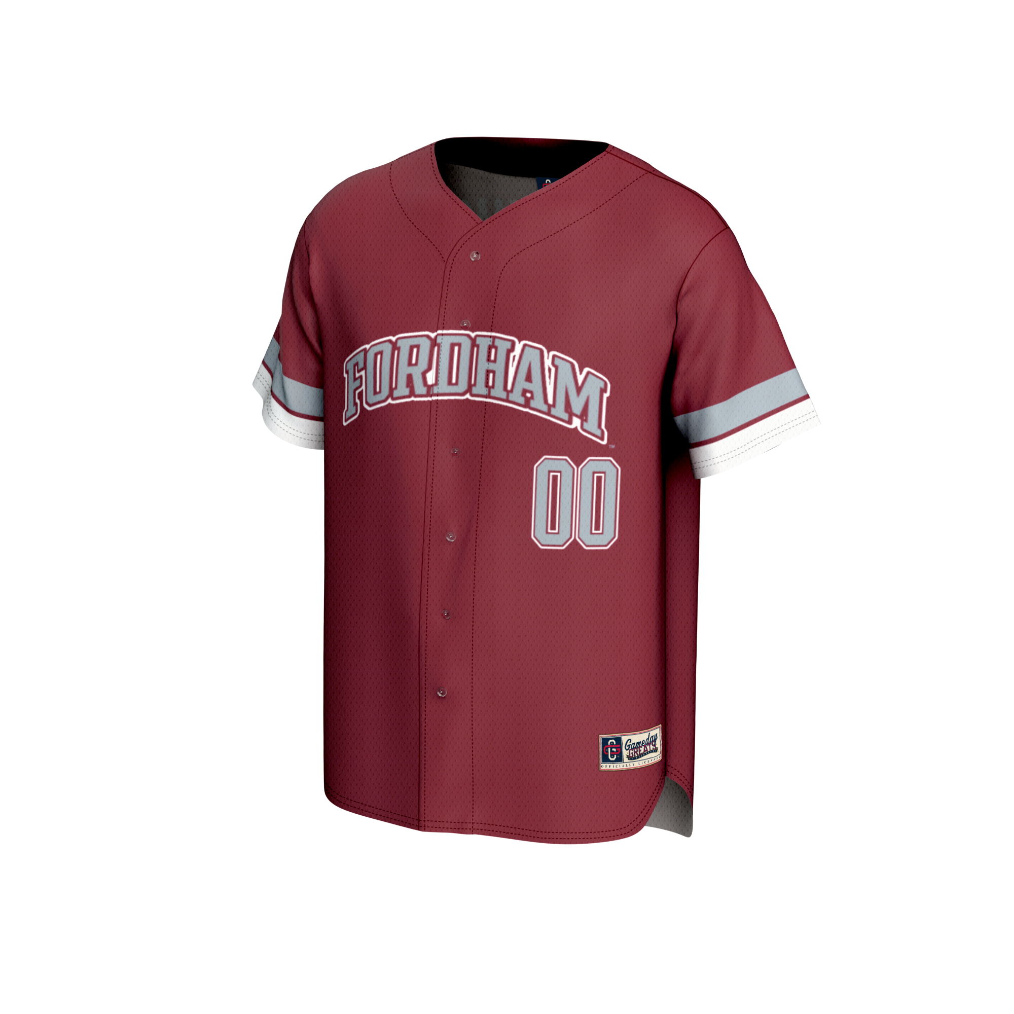 [NJP] Fordham Rams GameDay Greats Youth Lightweight Collegiate Baseball NIL Pick-A-Player Fashion Jersey - Maroon