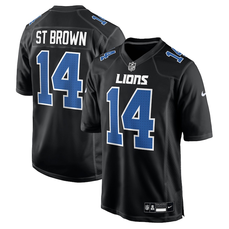 None Amon-Ra St. Brown DET Lions Vintage Durable Jersey for NFL Fans