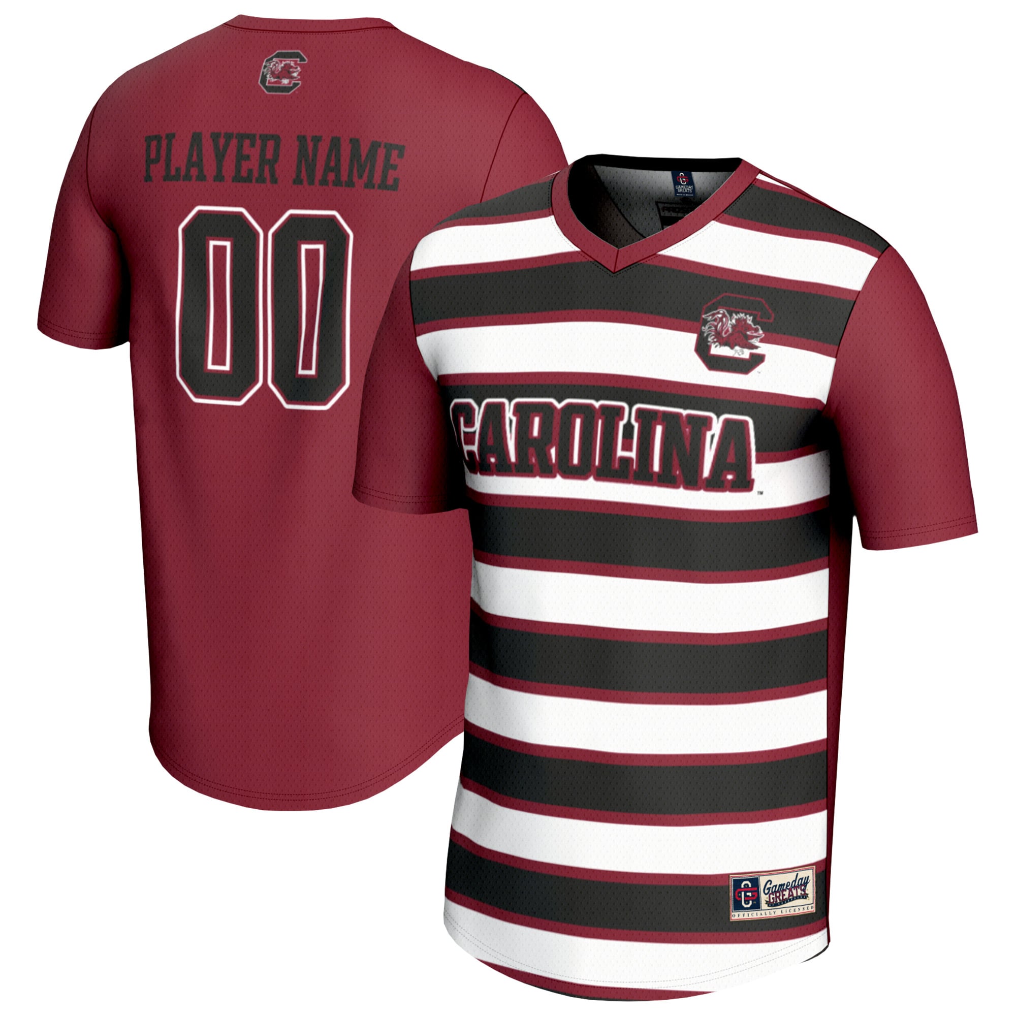 South Carolina Gamecocks GameDay Greats Youth Collegiate Men's Soccer NIL Pick-A-Player Fashion Jersey - Garnet/Black